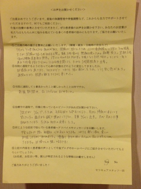 34歳T様の出産報告アンケート, 体外受精を経て妊娠, 無痛分娩で女の子を出産